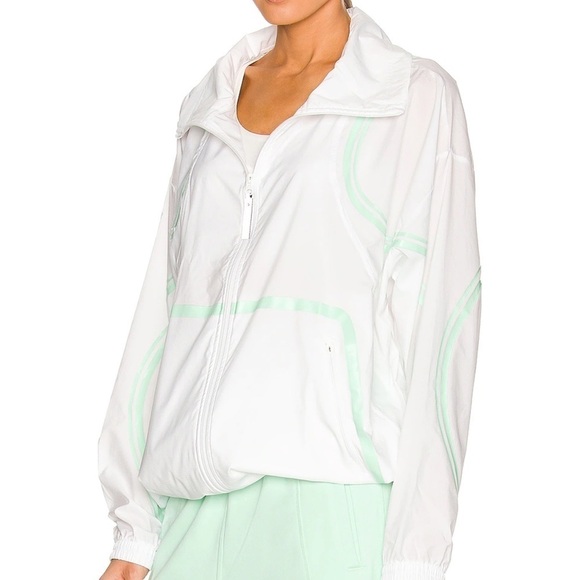 NWT adidas by Stella‎ McCartney Full Zip Jacket in White Size Small - Picture 13 of 13